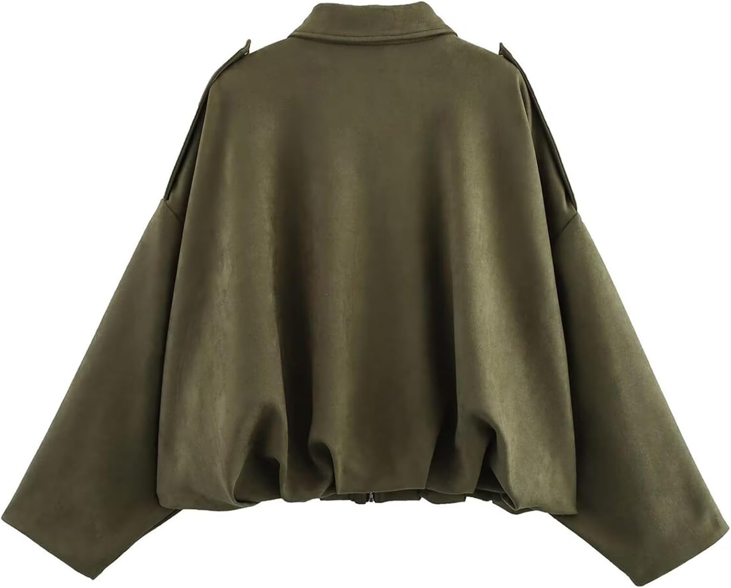 Thumbnail 4 de Csvinkiko Faux Suede Bomber Jacket Oversized