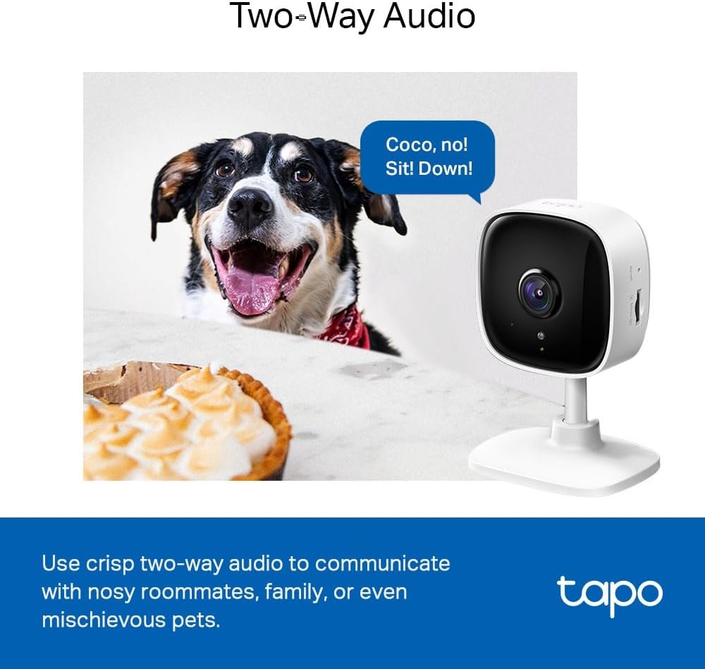 Thumbnail 6 de Tapo C100 Wi‑Fi Baby Monitor Smart Camera (Indoor CCTV) with 1080p, Night Vision & 2‑Way Audio