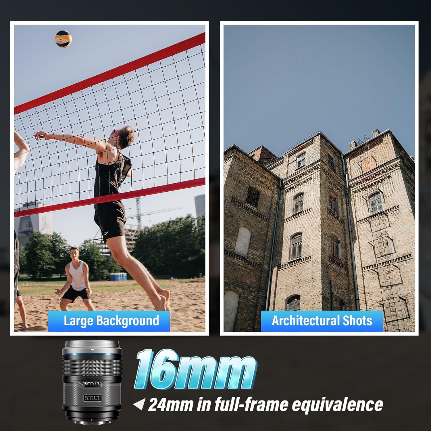 Thumbnail 3 de SIRUI Sniper 16mm Autofocus Lens for X‑Mount (F1.2, APS‑C) – Lightweight Wide Angle