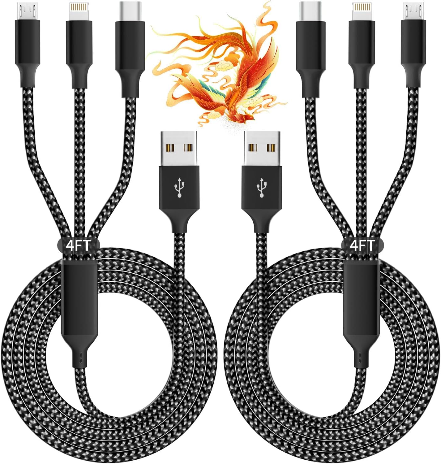 Detalle de IDISON Multi Charging Cable 4FT 3-in-1