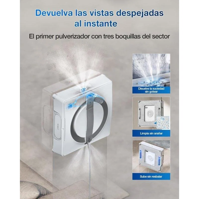 Thumbnail 2 de Ecovacs Winbot W2 Pro Omni: robot limpiacristales con triple pulverizador y estación multifunción