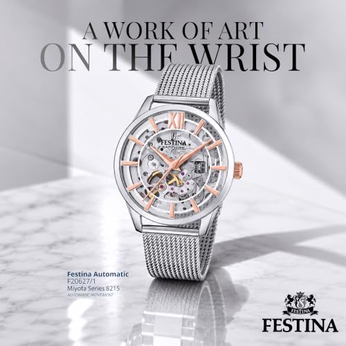 Thumbnail 1 de Festina Montre Automatique Femme en Acier Inoxydable 316L Argenté
