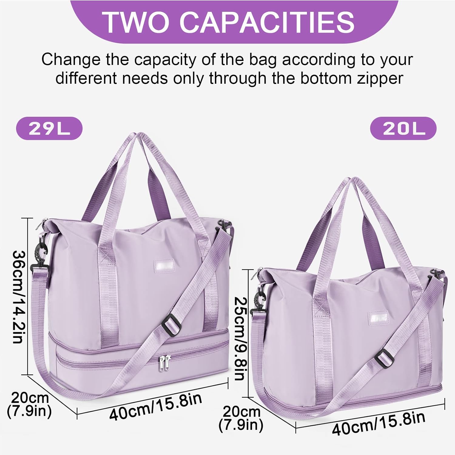 Thumbnail 1 de CS COSDDI Travel Duffel Bag 29L weekend carry-on