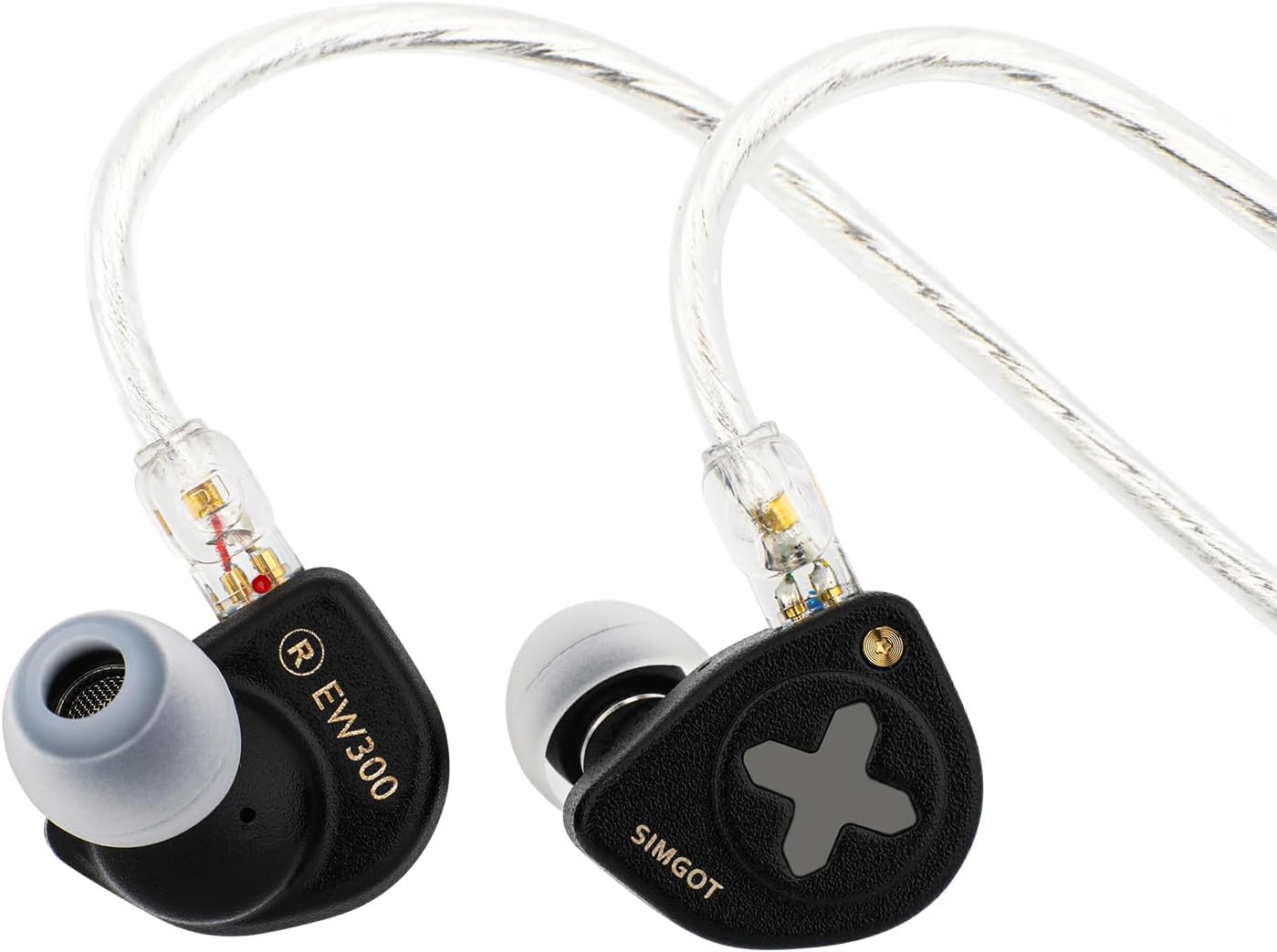 Detalle de Linsoul SIMGOT EW300 DSP Wired IEMs, Hybrid Drivers and Type-C DAC