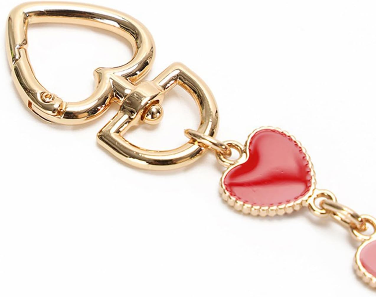 Detalle 2 de jiesinlov Bag Extender Chain 17cm Heart-Red ❤