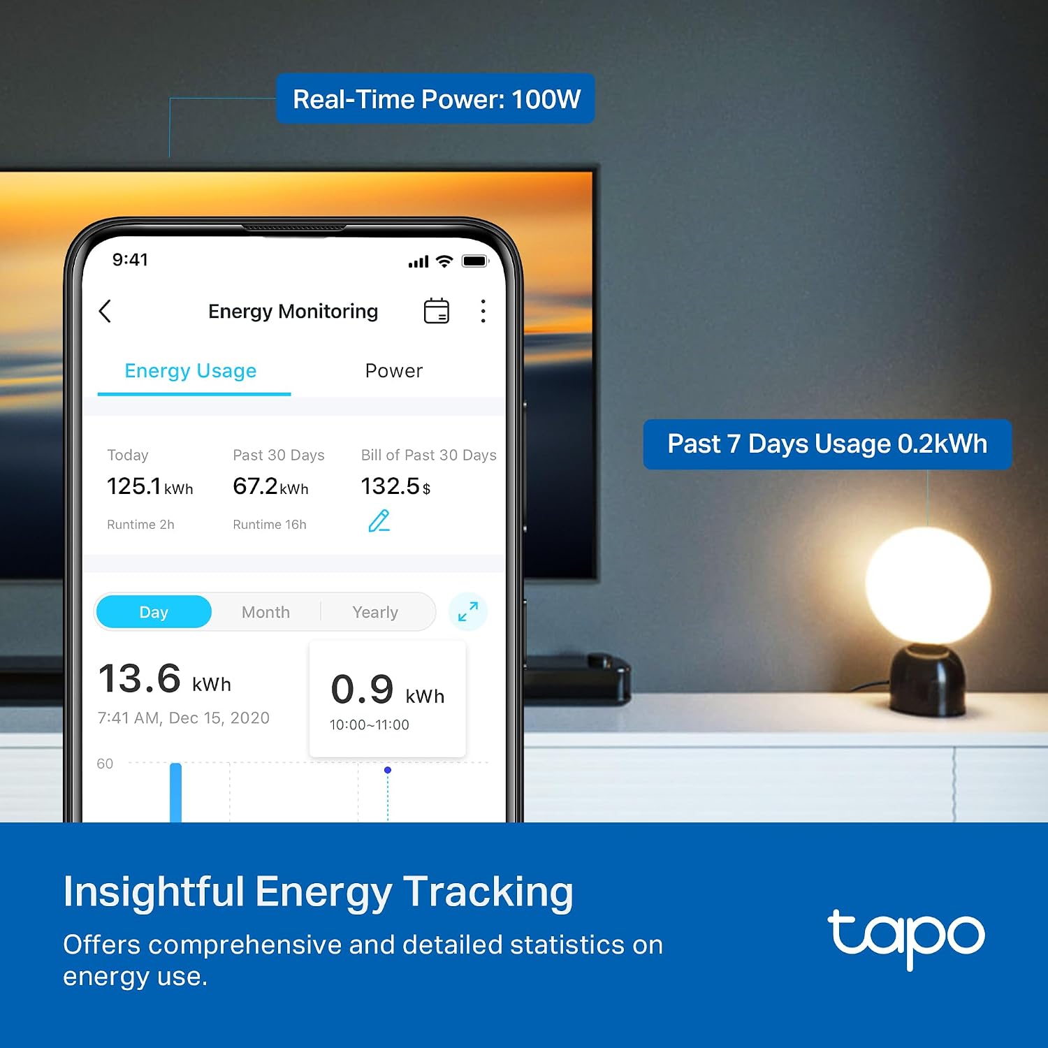 Detalle 2 de TP-Link Tapo P110M Smart Plug Mini 15A 🔌