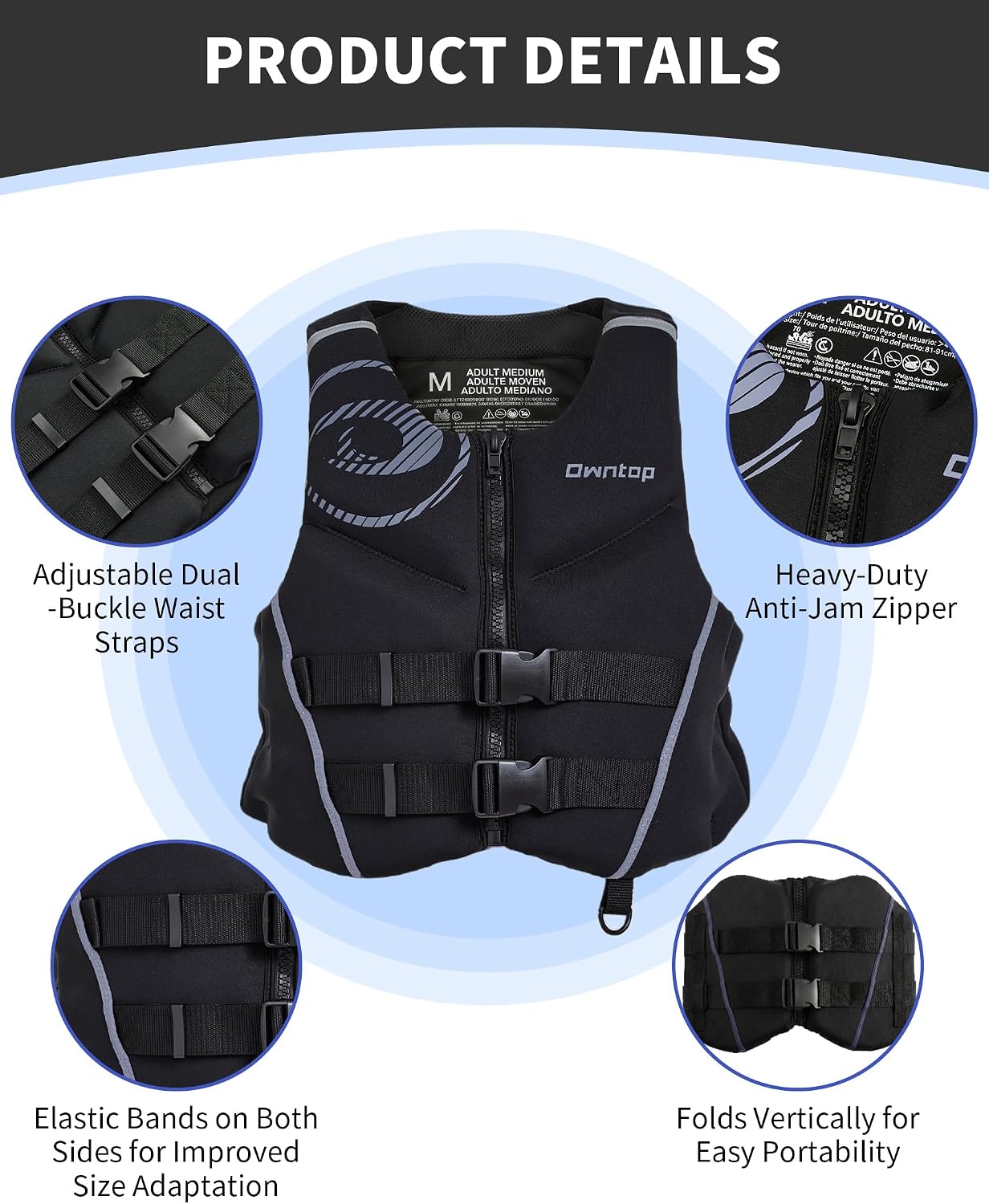 Detalle de Owntop Swim Vest in Neoprene