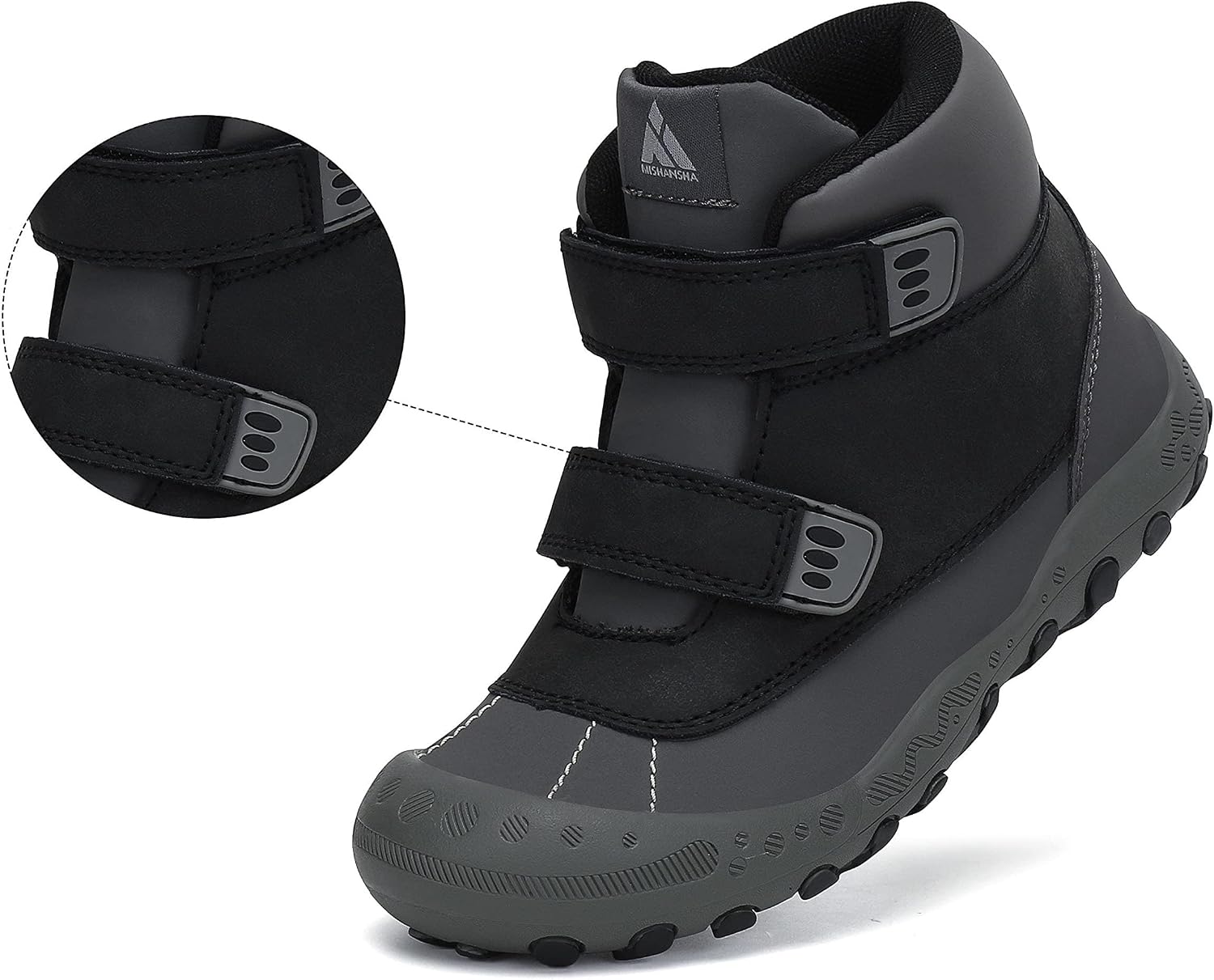 Detalle 2 de Mishansha Kinder Wanderschuhe rutschfest – leichte Trekking-Wanderstiefel für Jungen & Mädchen (Gr. 24–38)