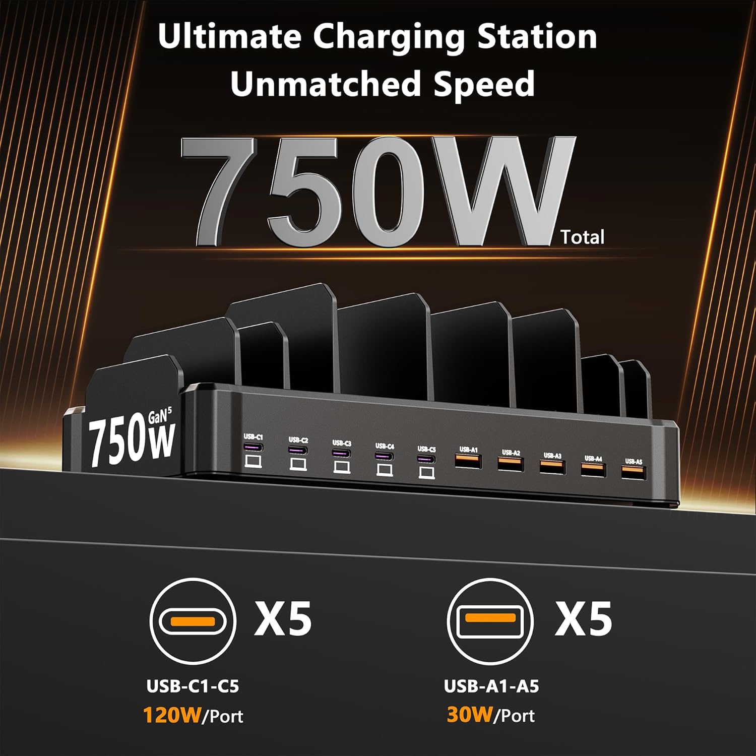Thumbnail 1 de Zobirez 750W Multi-Device Charger