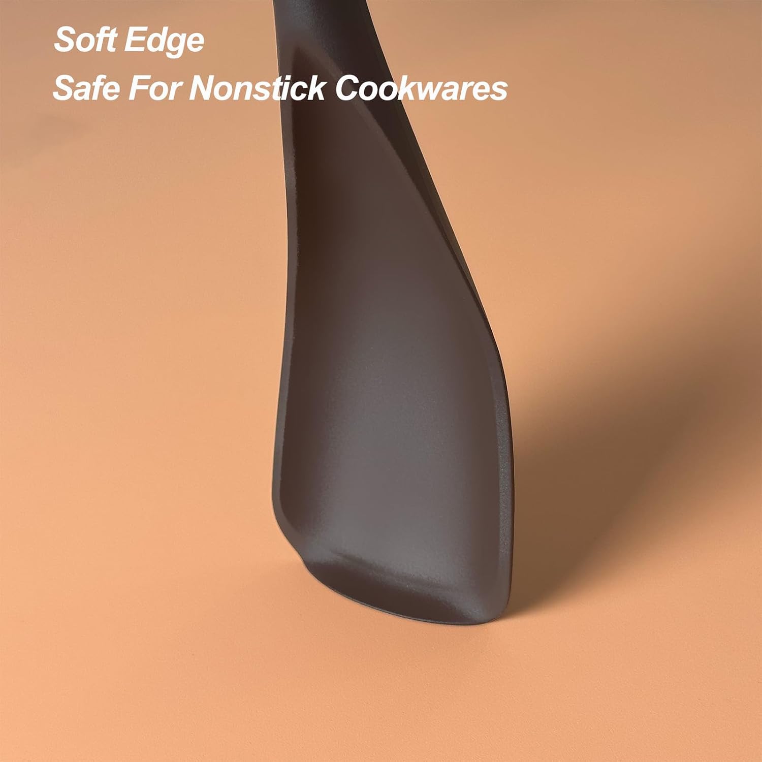 Detalle 1 de VOVOLY Silicone Cooking Spoon for Nonstick Cookware (2-Pack), Seamless Design, Heat-Resistant