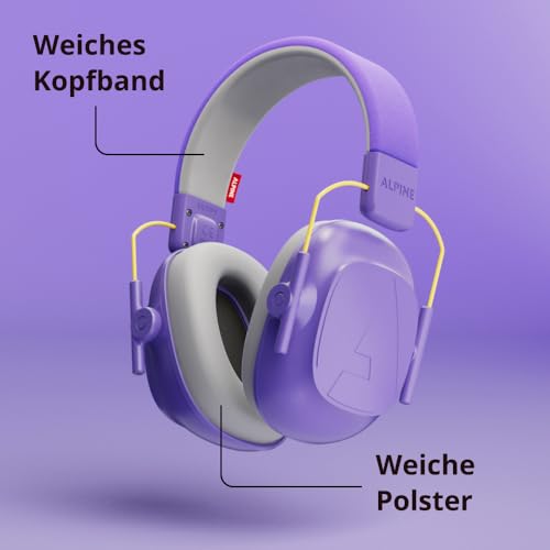 Thumbnail 4 de Alpine Muffy Gehörschutz für Kinder – 26 dB, Lila, inklusive Reisetasche