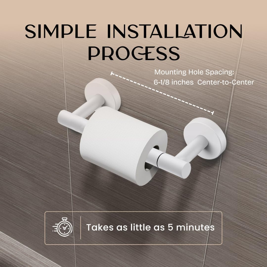 Thumbnail 4 de Day Moon Matte White Toilet Paper Holder