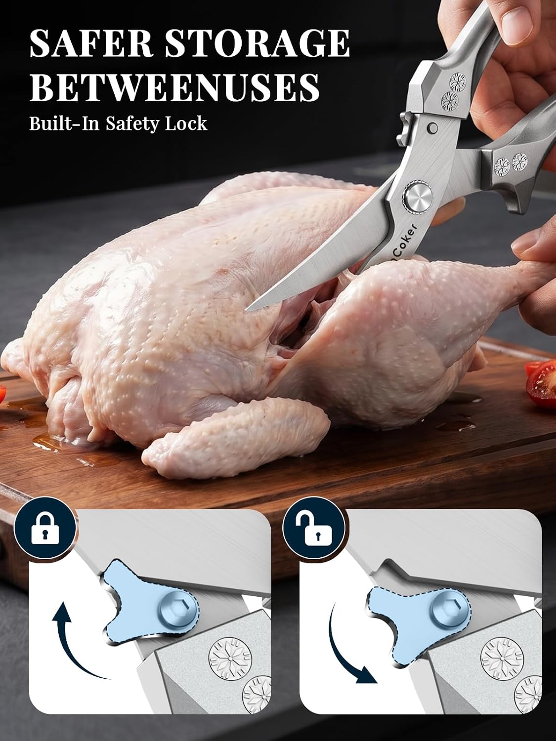 Detalle 1 de Heavy Duty Poultry Shears 3.5mm Blades