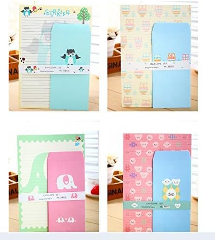 Detalle de DxJ Kawaii Cat Writing Paper and Envelope Set, 30 Sheets and 15 Envelopes