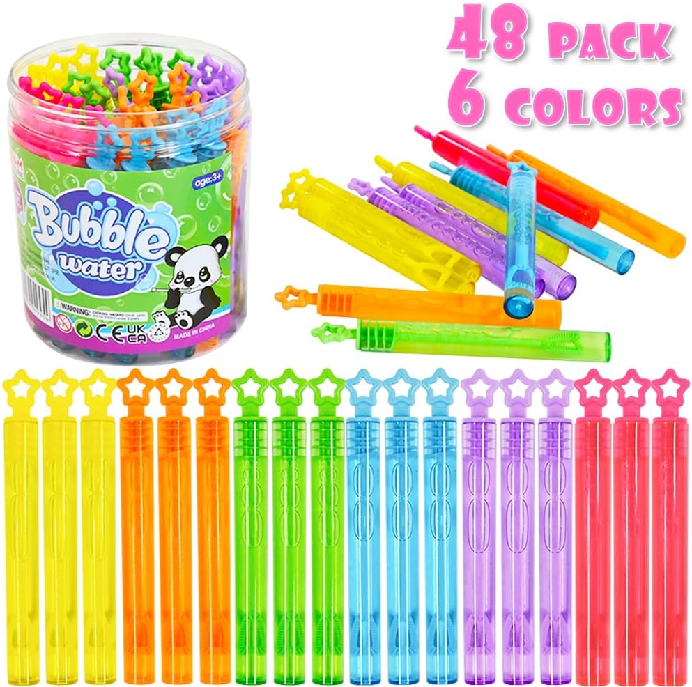 Thumbnail 3 de Ram Bubbles for Kids: 48 Star-Shaped Bubble Wands with 5ml Solution – Great Party Filler