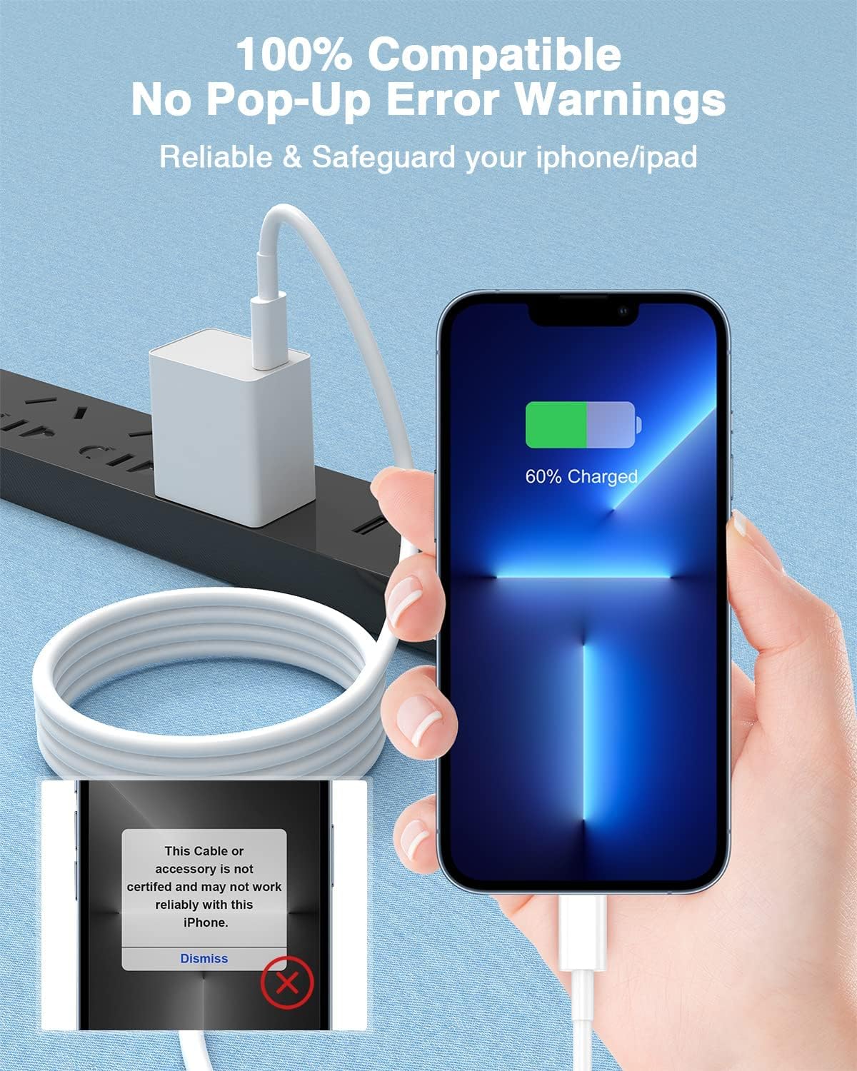 Detalle de Apple USB C to Lightning Cable 2-pack, 6 ft