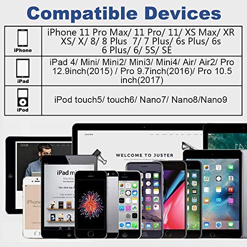 Thumbnail 6 de MAILESI 4Pack Apple MFi Certified Lightning to USB Charging Cable (3.3 ft)