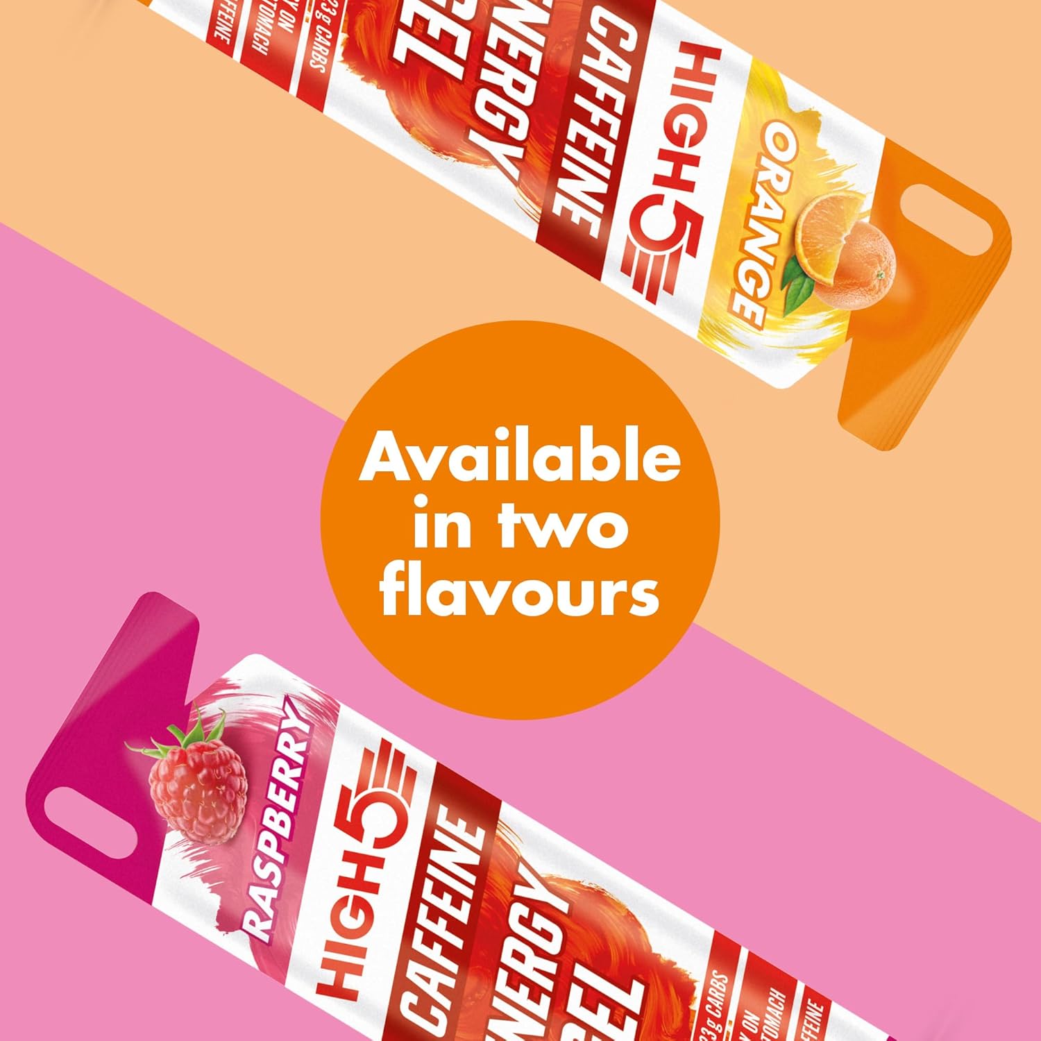 Thumbnail 6 de HIGH5 Caffeine Gels Running – Endurance Energy Gel (Orange) 20 x 40g