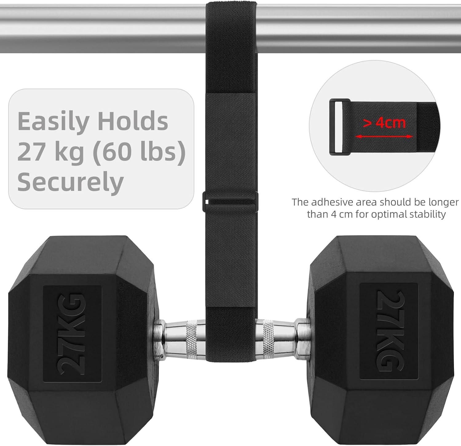 Thumbnail 5 de Trilancer 3.8cm x 5m Heavy Duty Hook and Loop Straps with 15 Buckles (Cut-to-Length, Adjustable)
