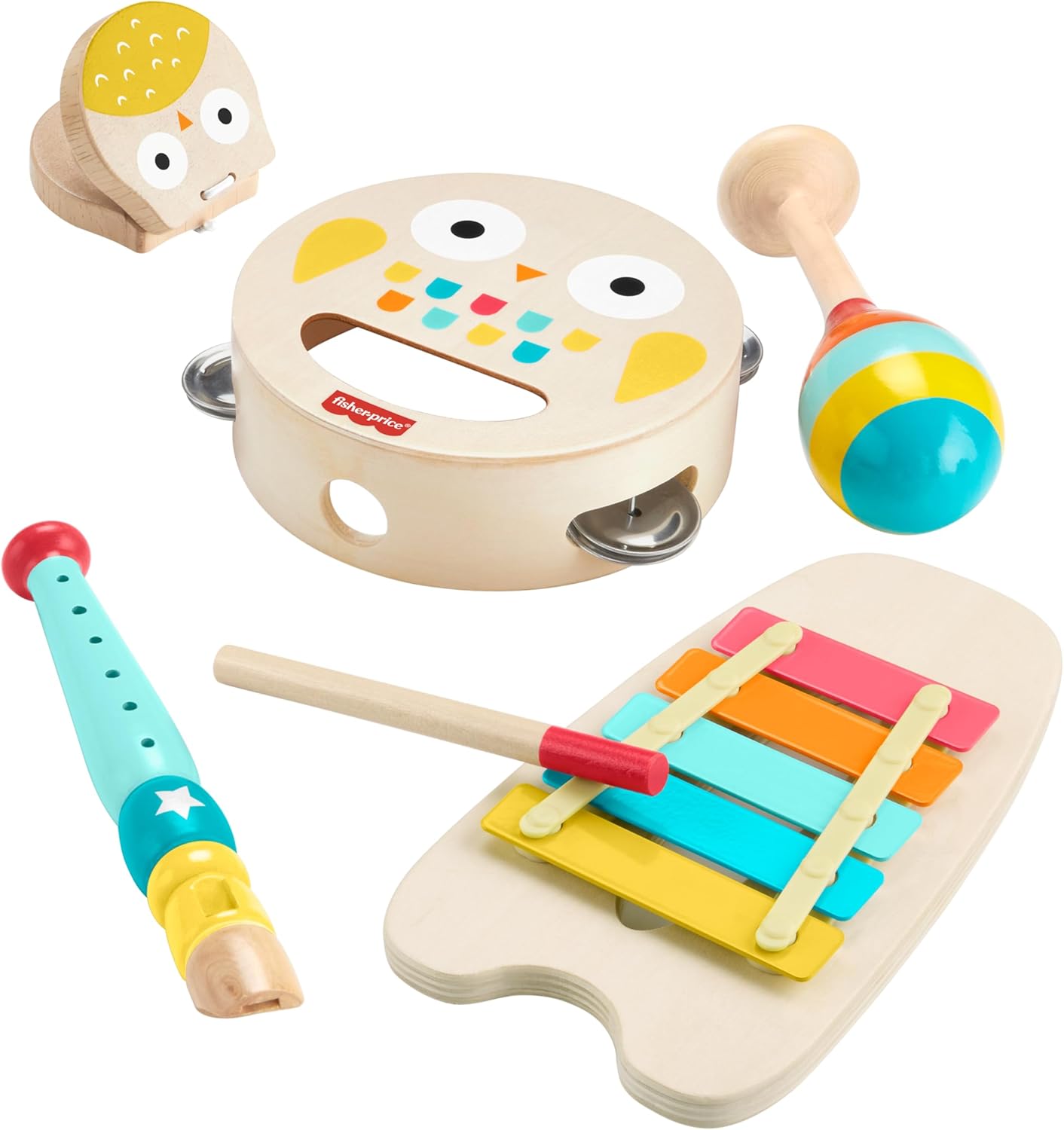 Thumbnail 6 de Fisher-Price Wood Baby Toy Stack & Sort Animals (HXV04): A durable wooden sorting toy for 1+ years