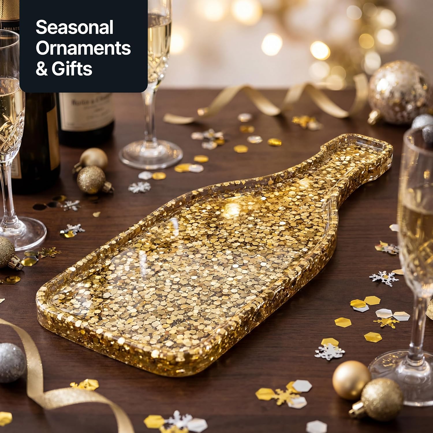 Thumbnail 6 de Hemway Craft glitter Champagne Gold 100g