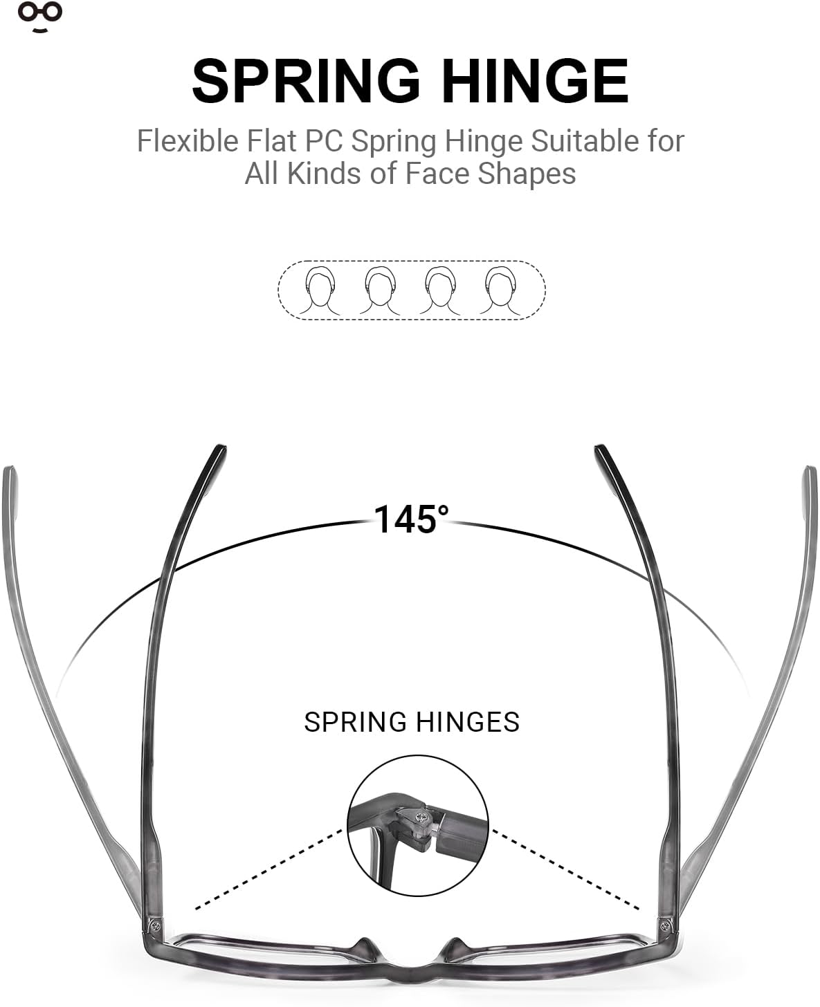 Thumbnail 2 de JOLISU 4 Pack Reading Glasses for Men — Blue Light Blocking, Spring Hinge, UV Protection