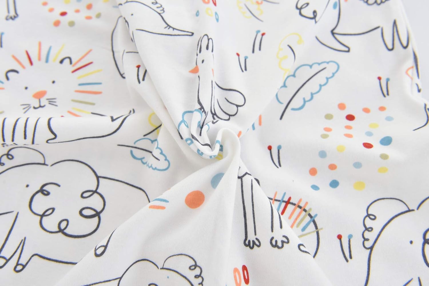 Thumbnail 6 de Chilsuessy Baby Schlafsack Sommer mit Füßen 0.5 Tog – 100% Baumwolle, Größe 100 cm (100–110 cm) – Glück Tiere