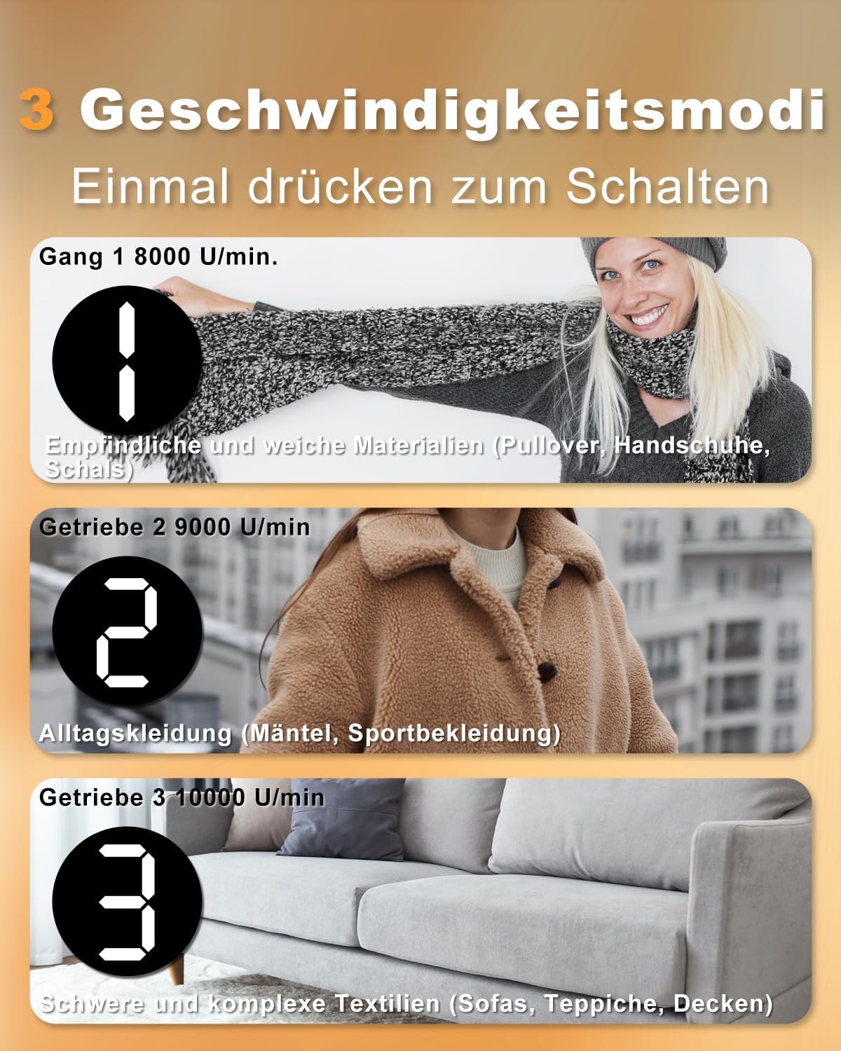 Thumbnail 6 de Homtronics Fusselrasierer Elektrisch 6Klingen