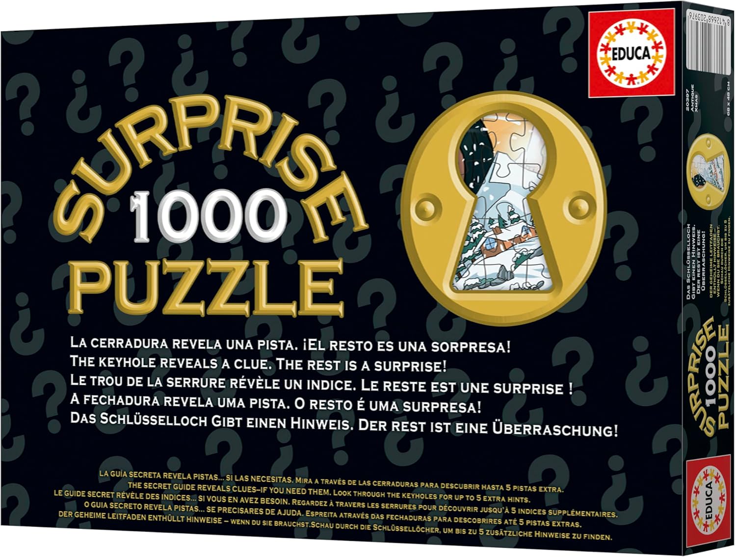 Thumbnail 3 de Educa Puzzle Surprise natalizio da 1000 pezzi per adulti (14+), puzzle a sorpresa con lucchetto