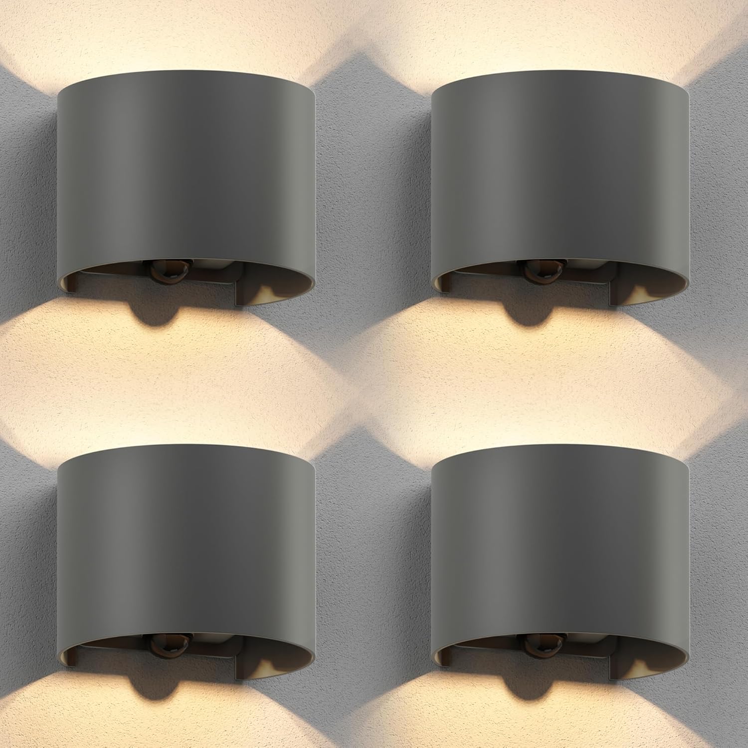 Thumbnail 6 de RUNEL: 2 lampade da parete per esterni con up/downlight, IP65, G9 max 10W – nero opaco