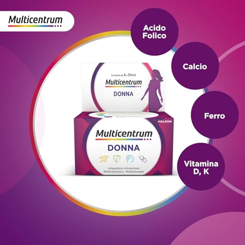 Detalle de Multicentrum Donna – Integratore Multivitaminico Completo, 60 Compresse