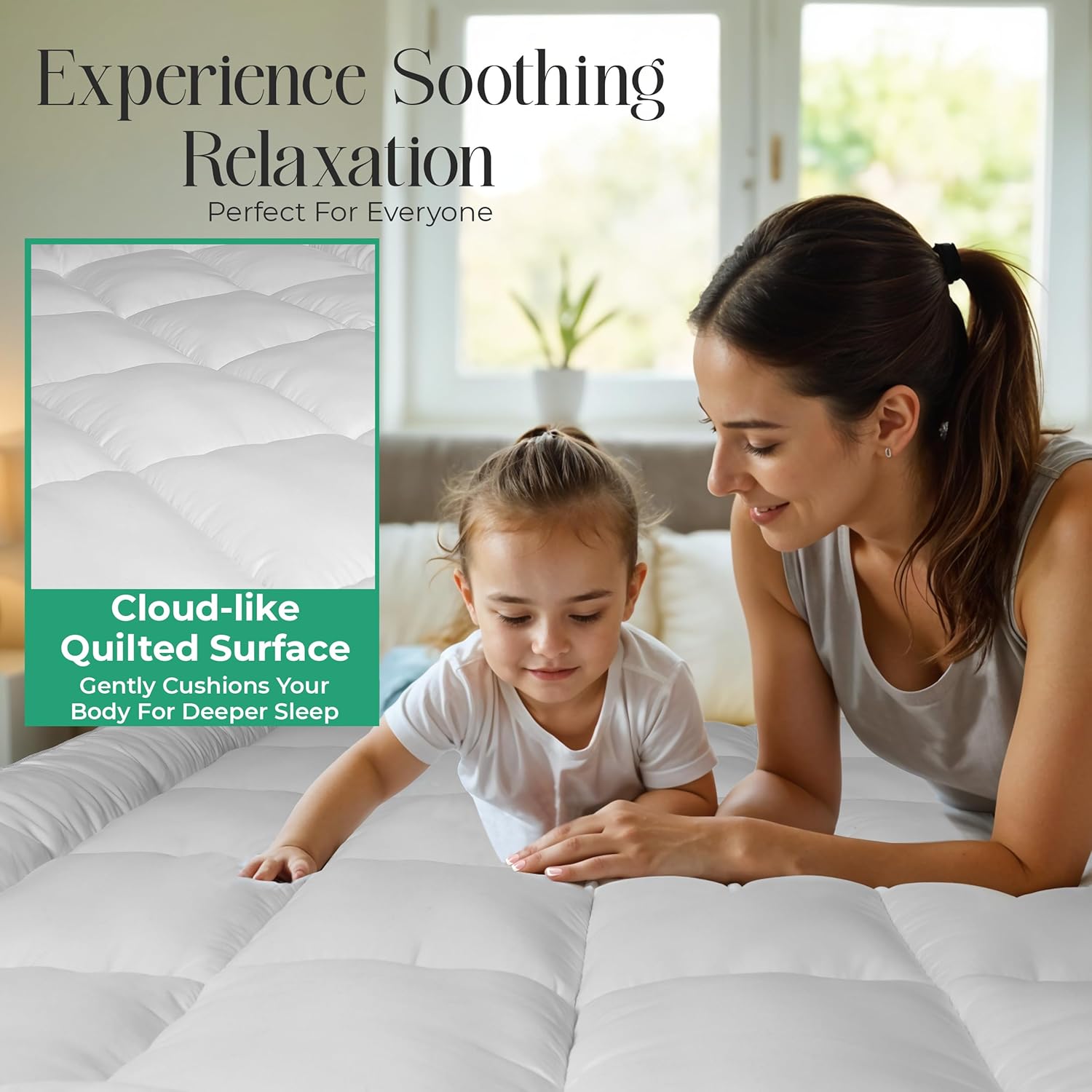 Detalle 2 de MightySoft Mattress Topper Double Bed 10cm