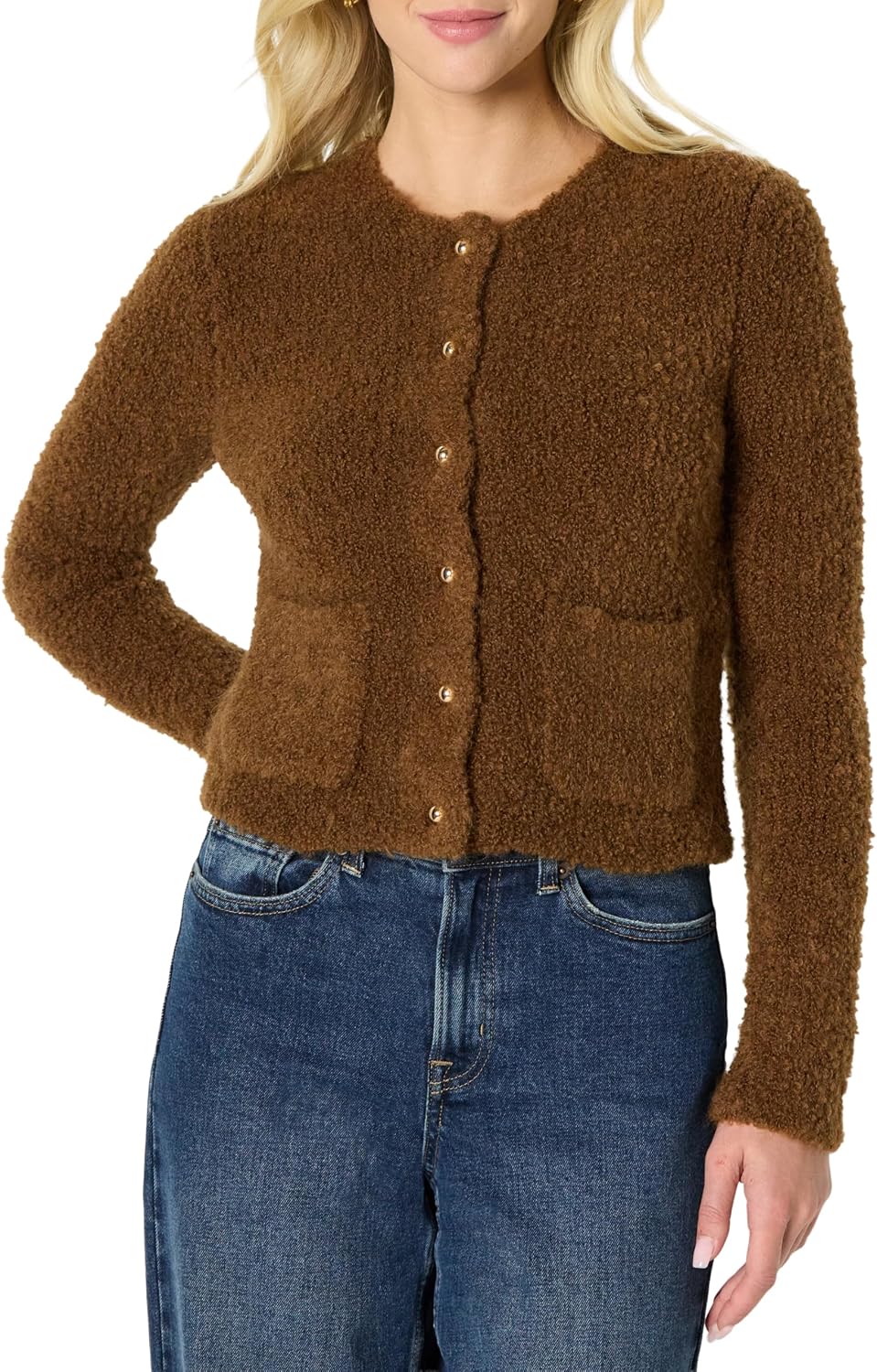 Detalle de Amazon Essentials Wool-Blend Button Jacket for Women