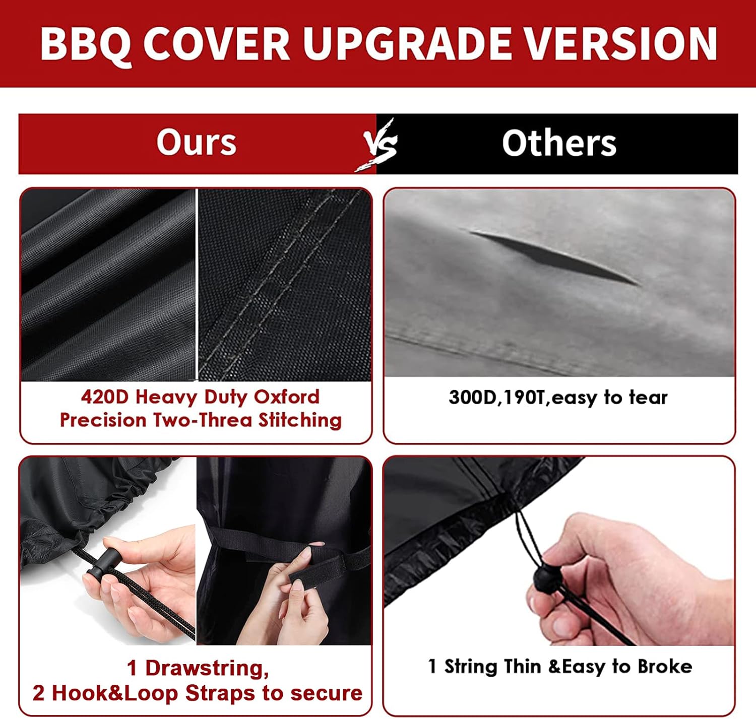 Thumbnail 5 de GARPROVM Funda Barbacoa Impermeable 183x66x130cm ☂