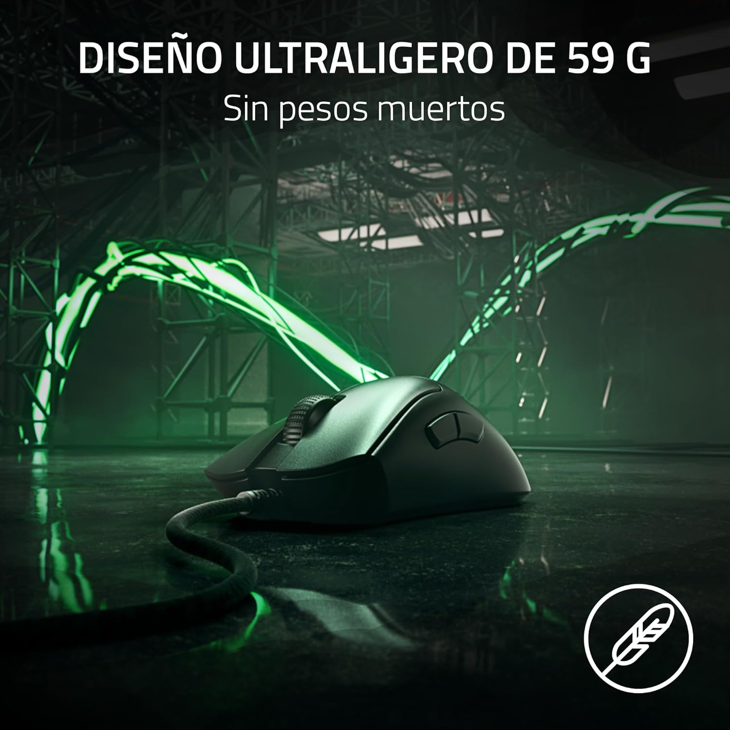 Detalle 2 de Razer DeathAdder V3 - Ratón Gaming Ligero 🖱
