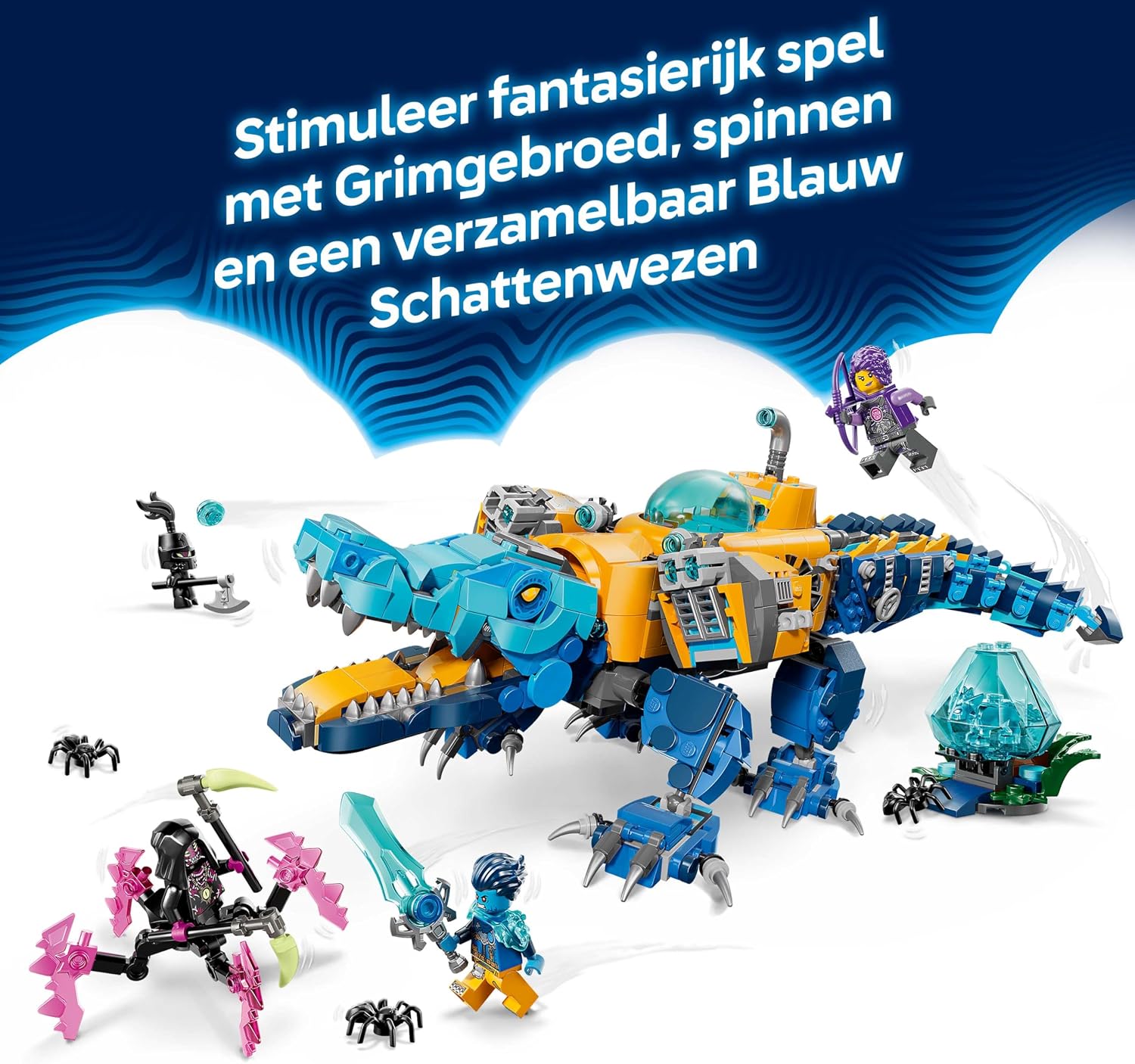 Thumbnail 6 de LEGO DREAMZzz 71512 Krokodilonderzeeër, om te bouwen tot arendonderzeeër