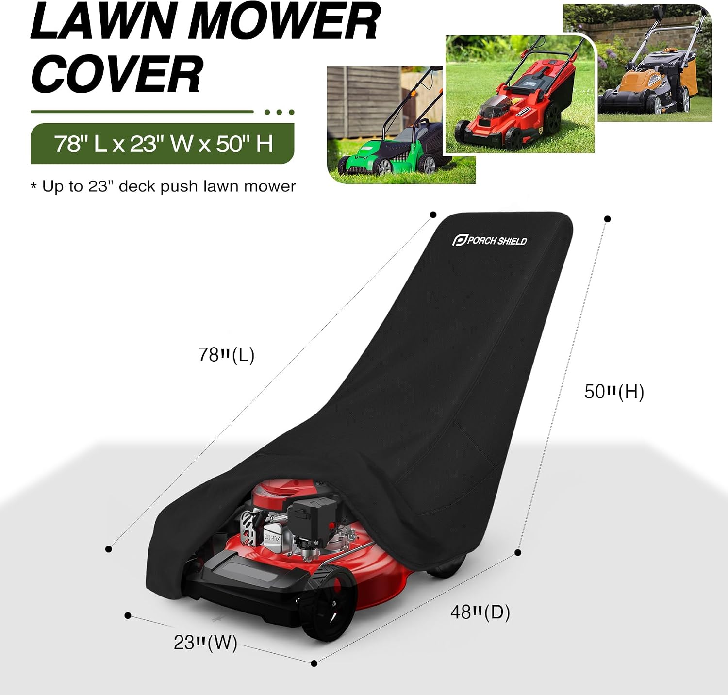 Detalle 2 de Porch Shield Lawn Mower Cover 600D Polyester