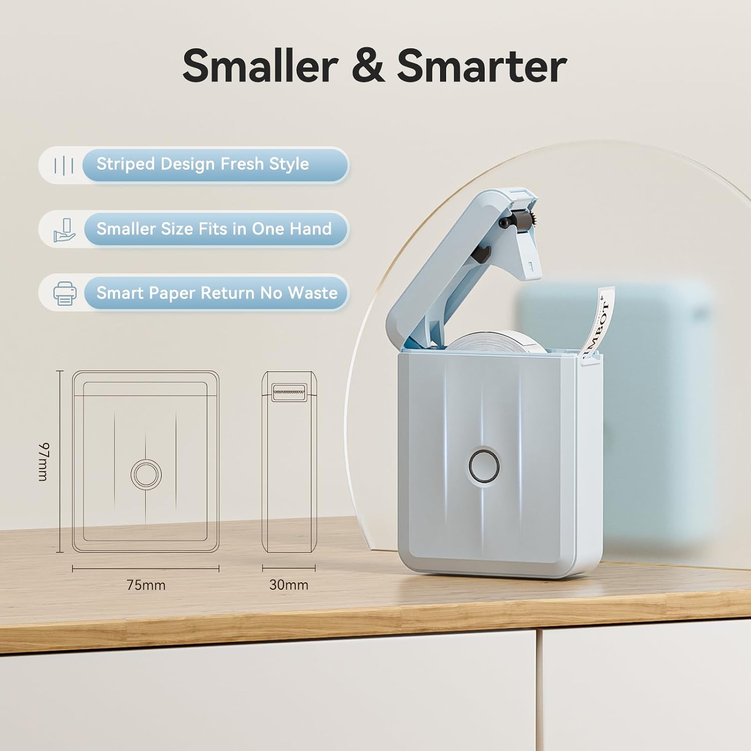 Detalle de NIIMBOT D110 Mini Label Maker Bluetooth