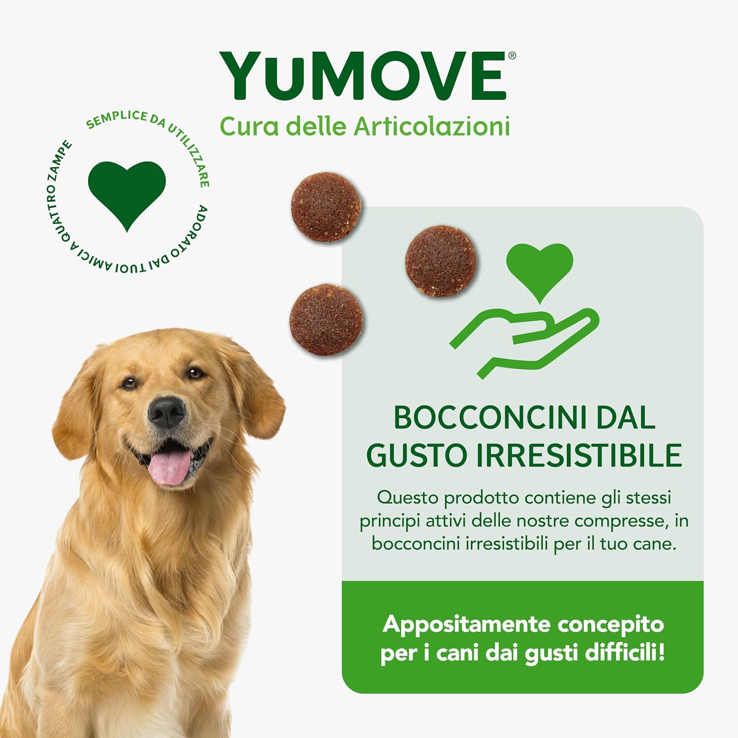 Detalle de YuMOVE Joint Care Cani 5-8 anni – 30 bocconcini tripla azione ActivEase