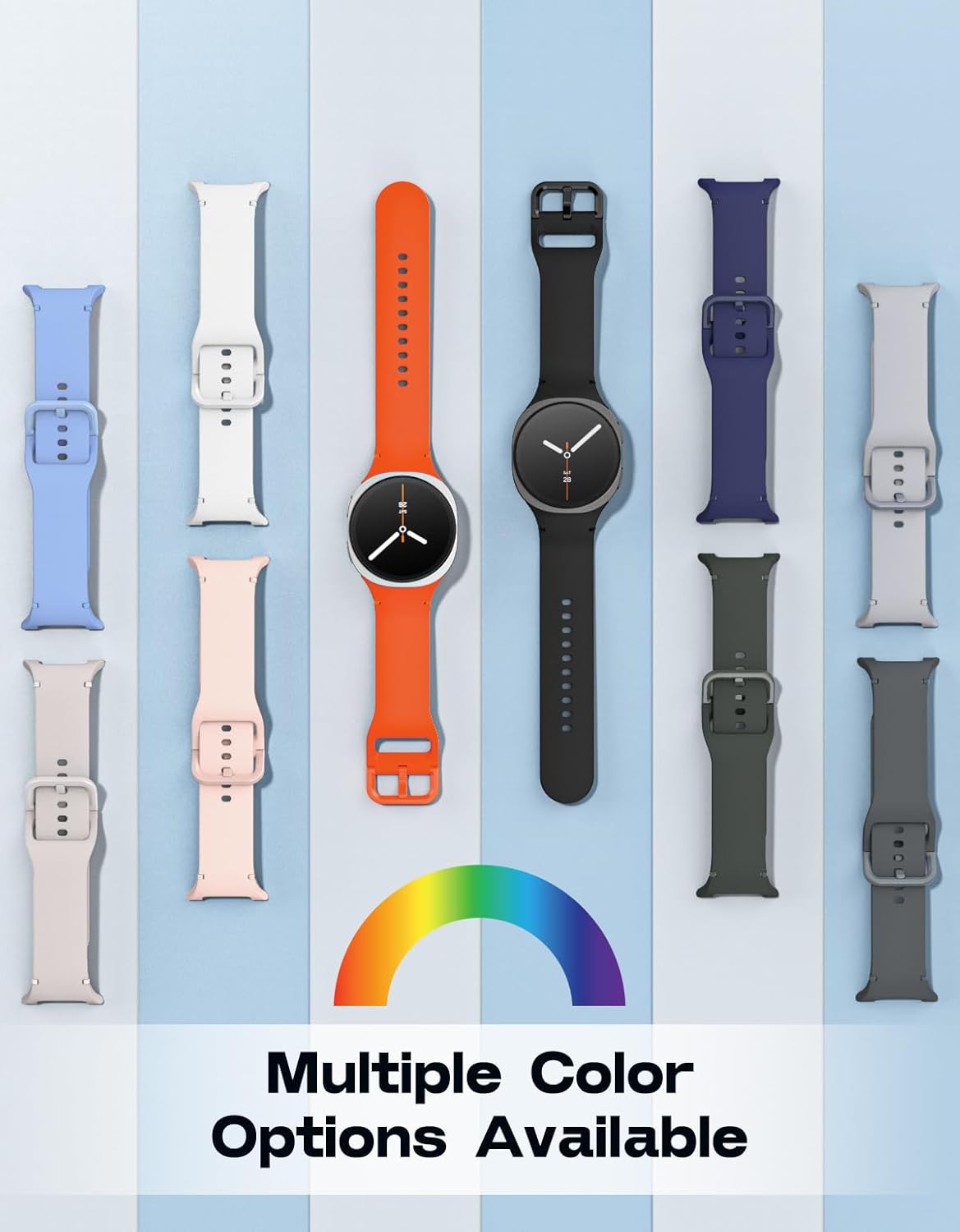 Thumbnail 5 de MoKo Sport Strap for Samsung Galaxy Watch 8 (40/44mm) & Watch 8 Classic (46mm) – Soft Silicone Replacement Band