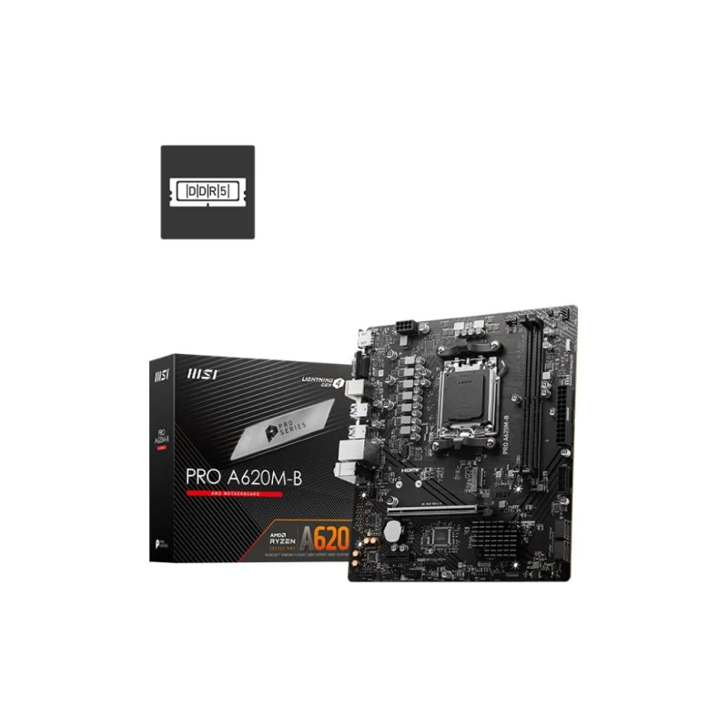 Detalle de MSI PRO A620M-B AM5 DDR5 mATX — A620 para Ryzen