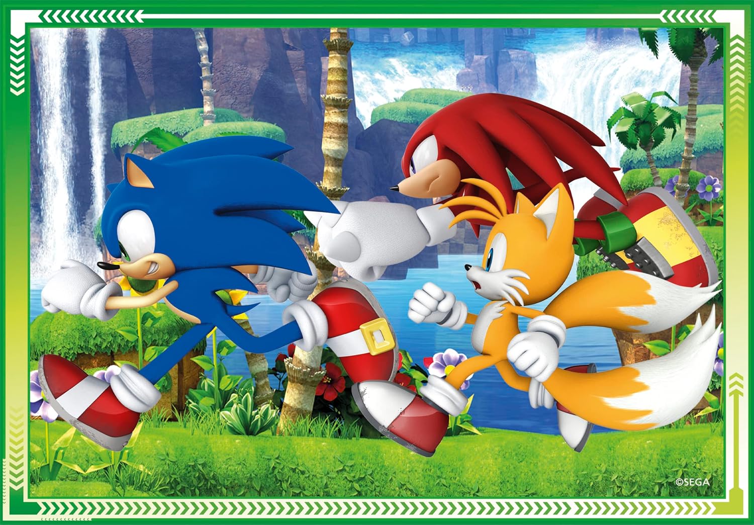 Detalle de Clementoni Supercolor Puzzle 4 In 1 – Sonic | 12/16/20/24 Teile, ab 3 Jahren
