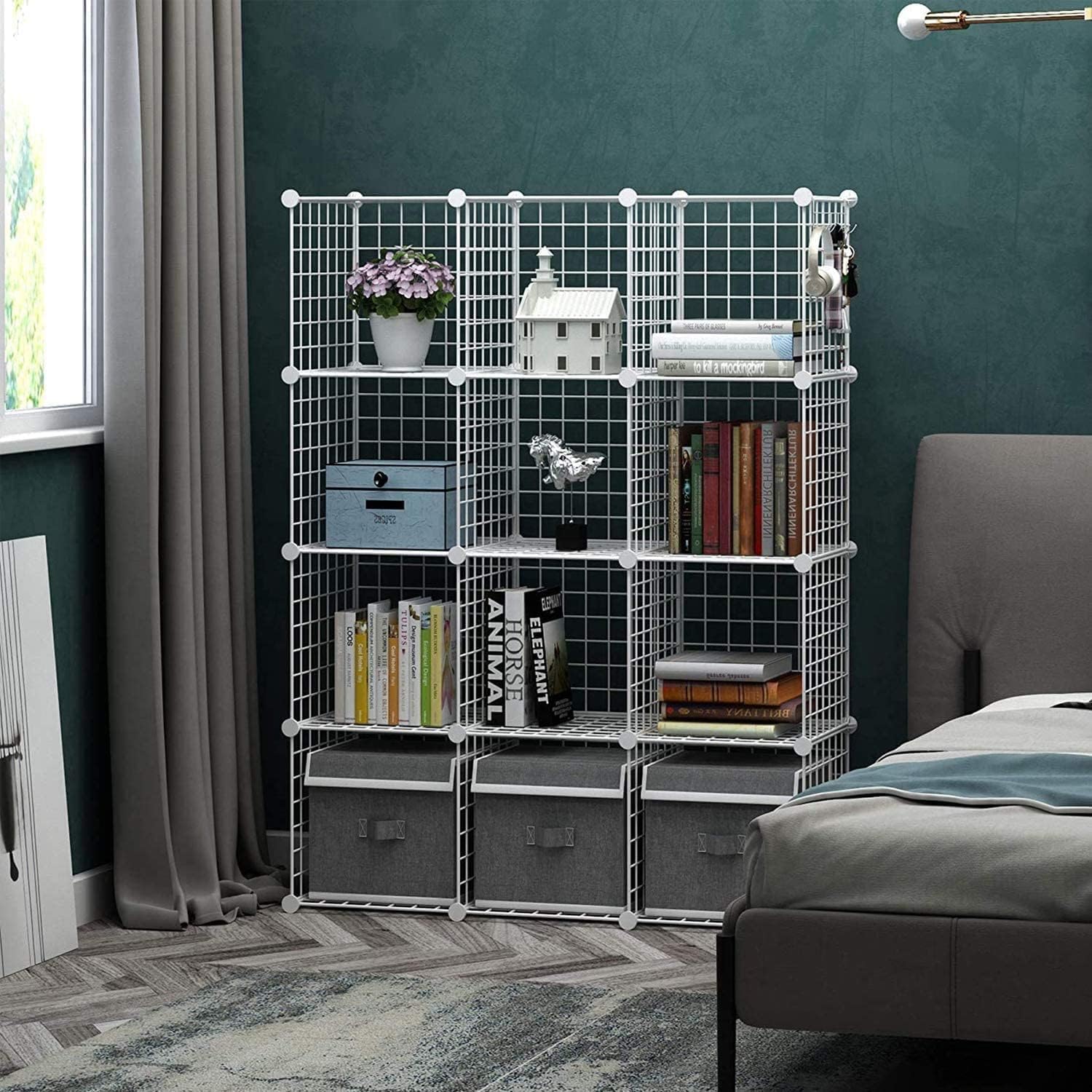 Thumbnail 1 de C&AHOME wire cube storage, 12-cube