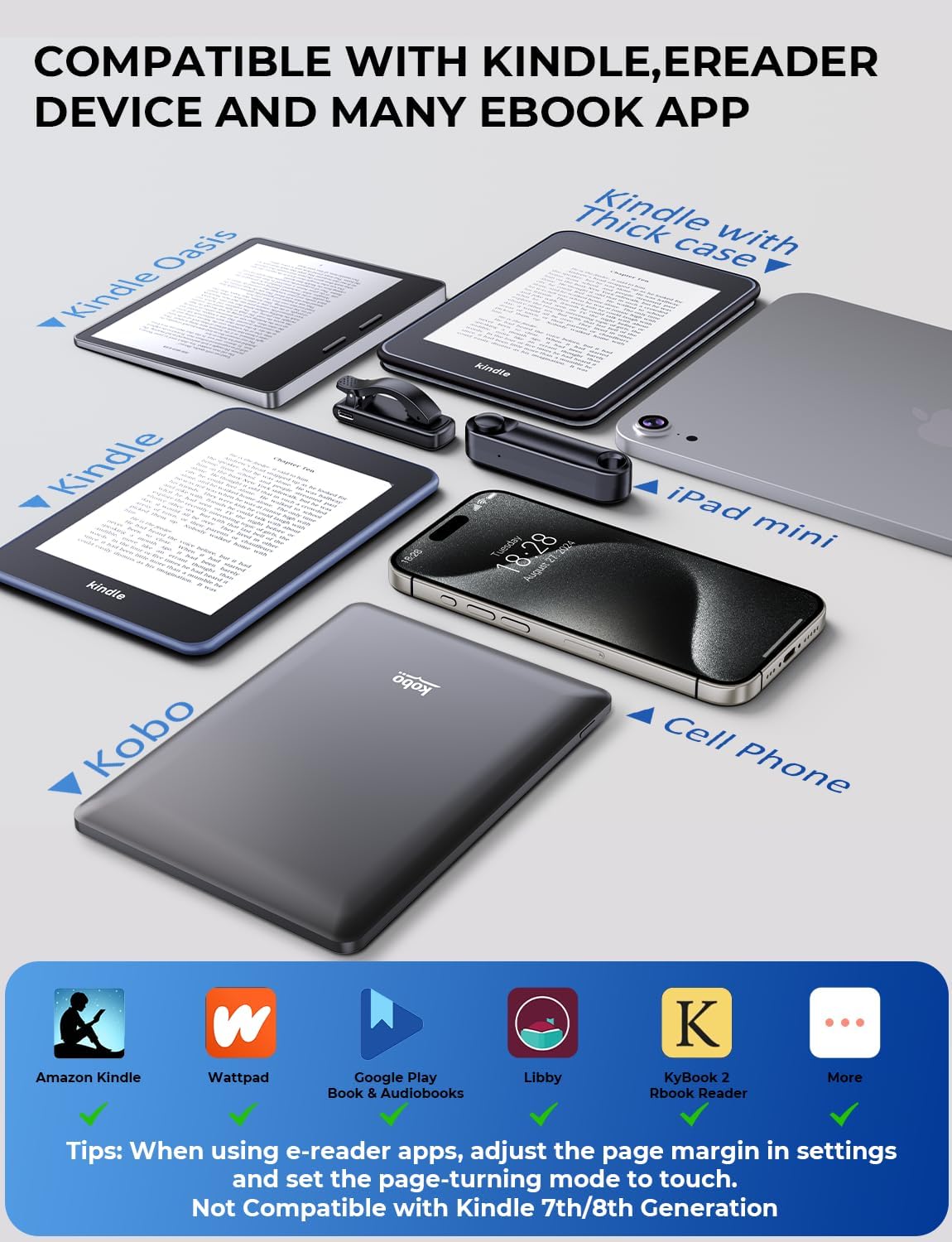 Thumbnail 4 de Schwanenhals Halterung mit RF Fernbedienung für eReader