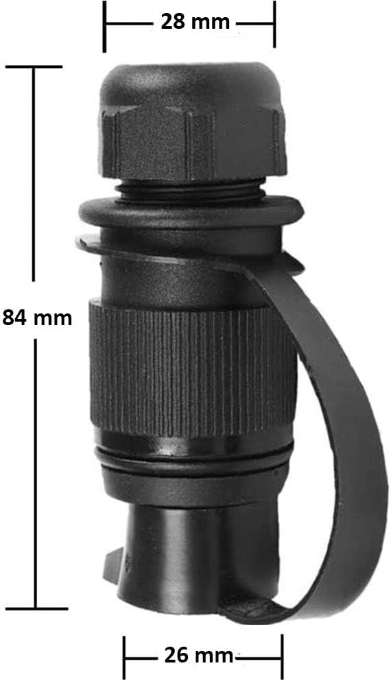 Thumbnail 6 de AGRISHOP 12 V 3 Pin Trailer Plug Socket – Male & Female Wiring Connector Adapter
