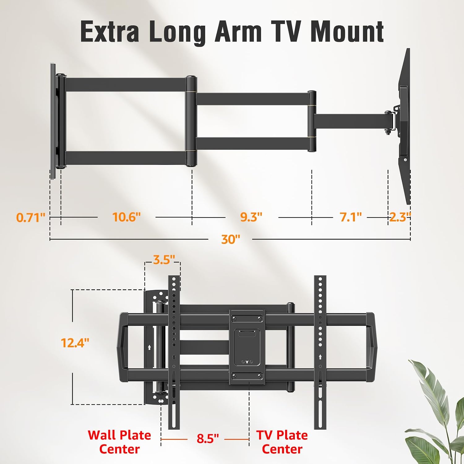 Thumbnail 6 de Long-Arm TV Wall Mount with 30-Inch Extension