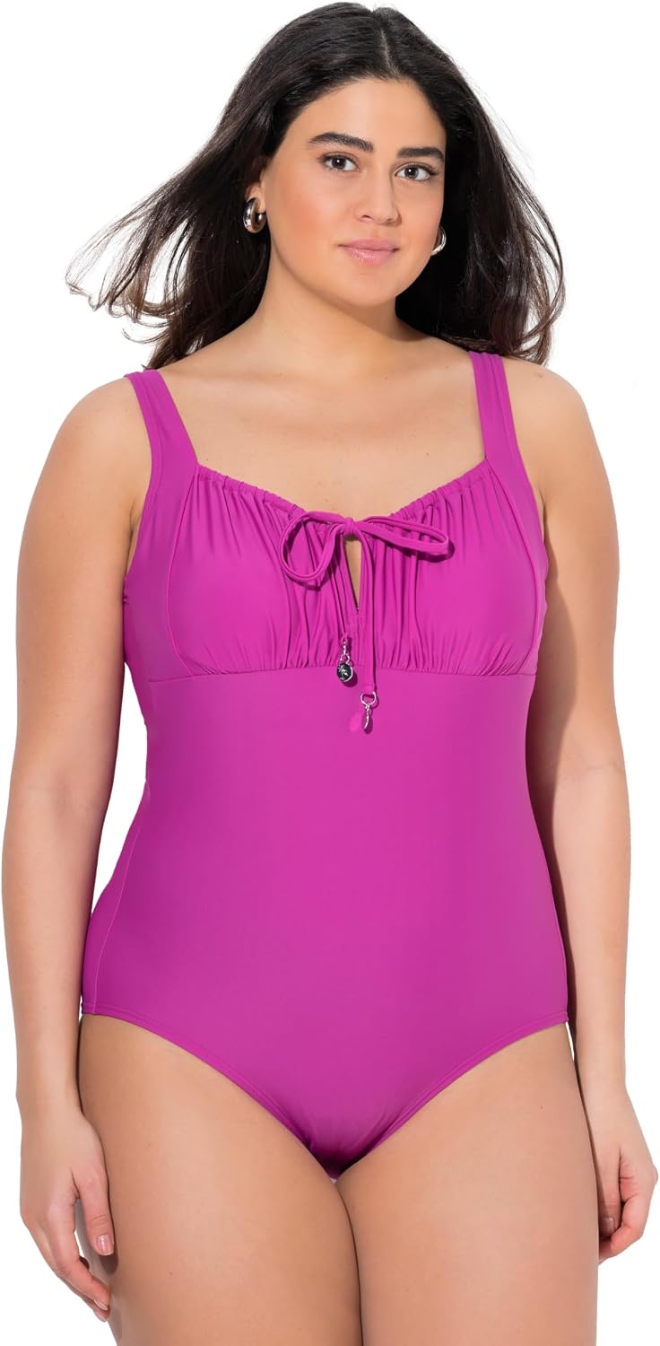 Thumbnail 5 de Ulla Popken Maillot de bain grande taille à fronces avec armatures – matières recyclées