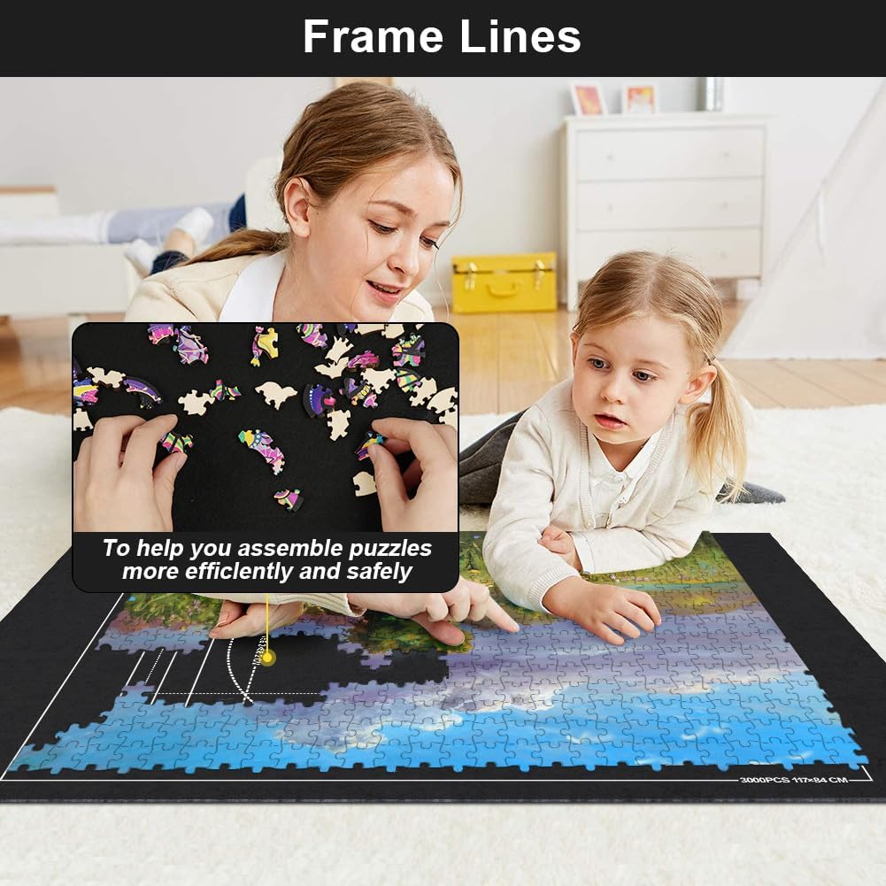 Thumbnail 2 de Ainiv Puzzle Roll Jigsaw Storage Felt Mat – Rolls Up for Easy Storage and Travel