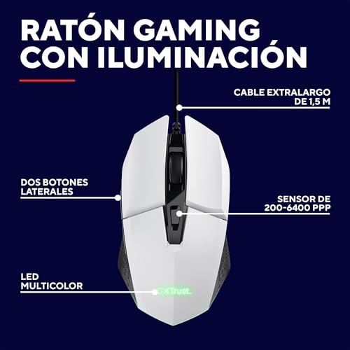 Detalle 2 de GXTrust 1109W Vylax Ratón gaming 200–6400 dpi