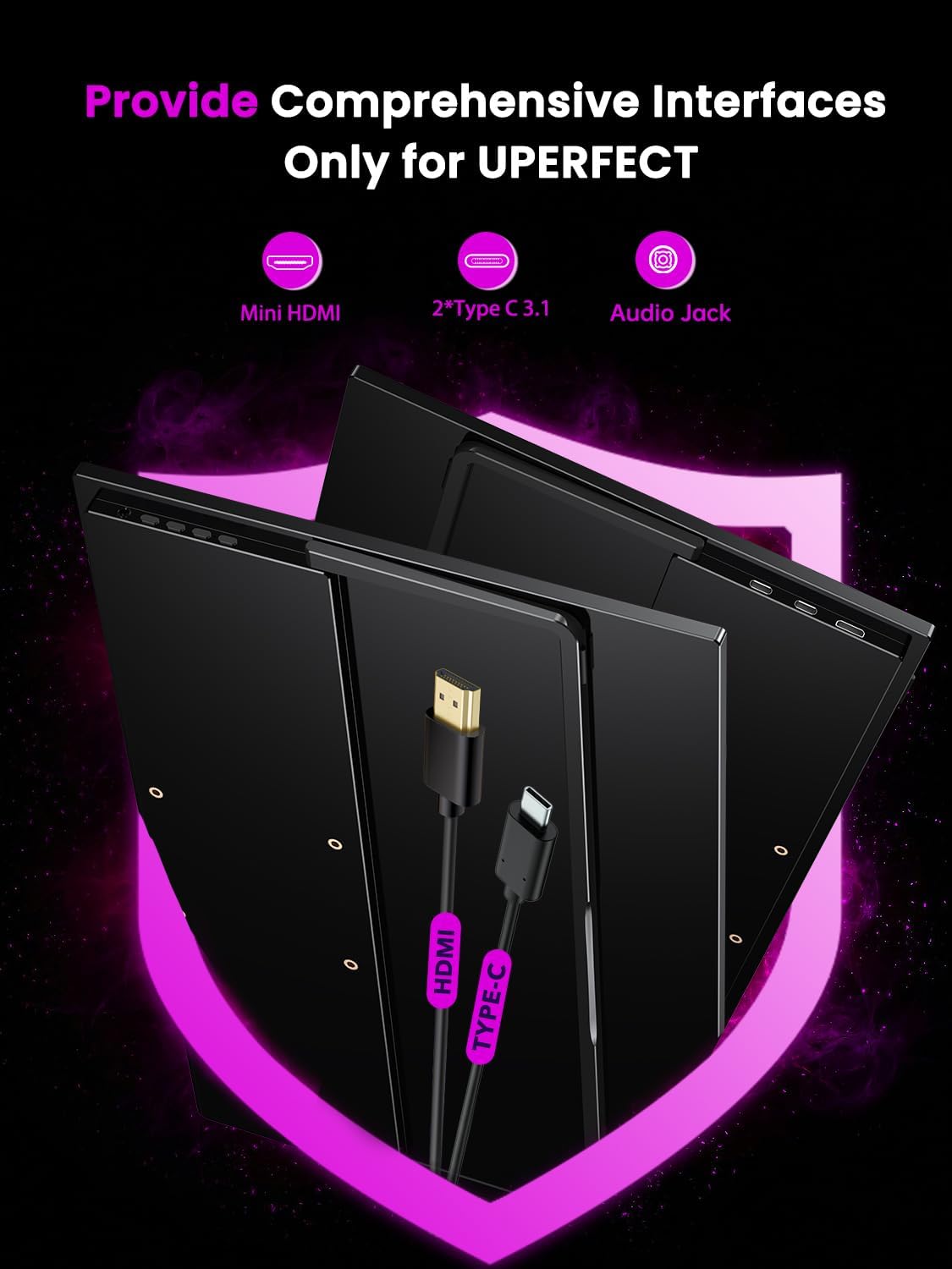 Thumbnail 6 de UPERFECT 17.3" 4K QLED Portable Monitor